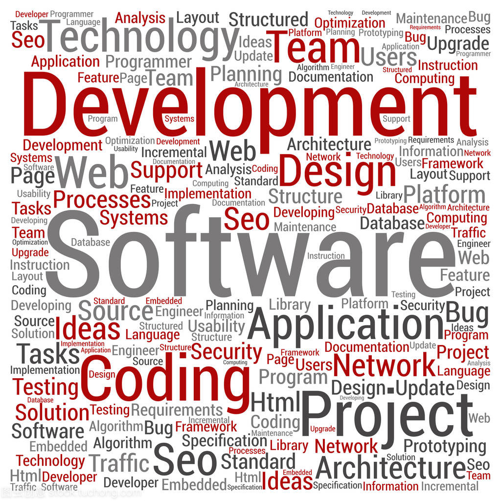 软件开发词云 探索编程世界的核心术语